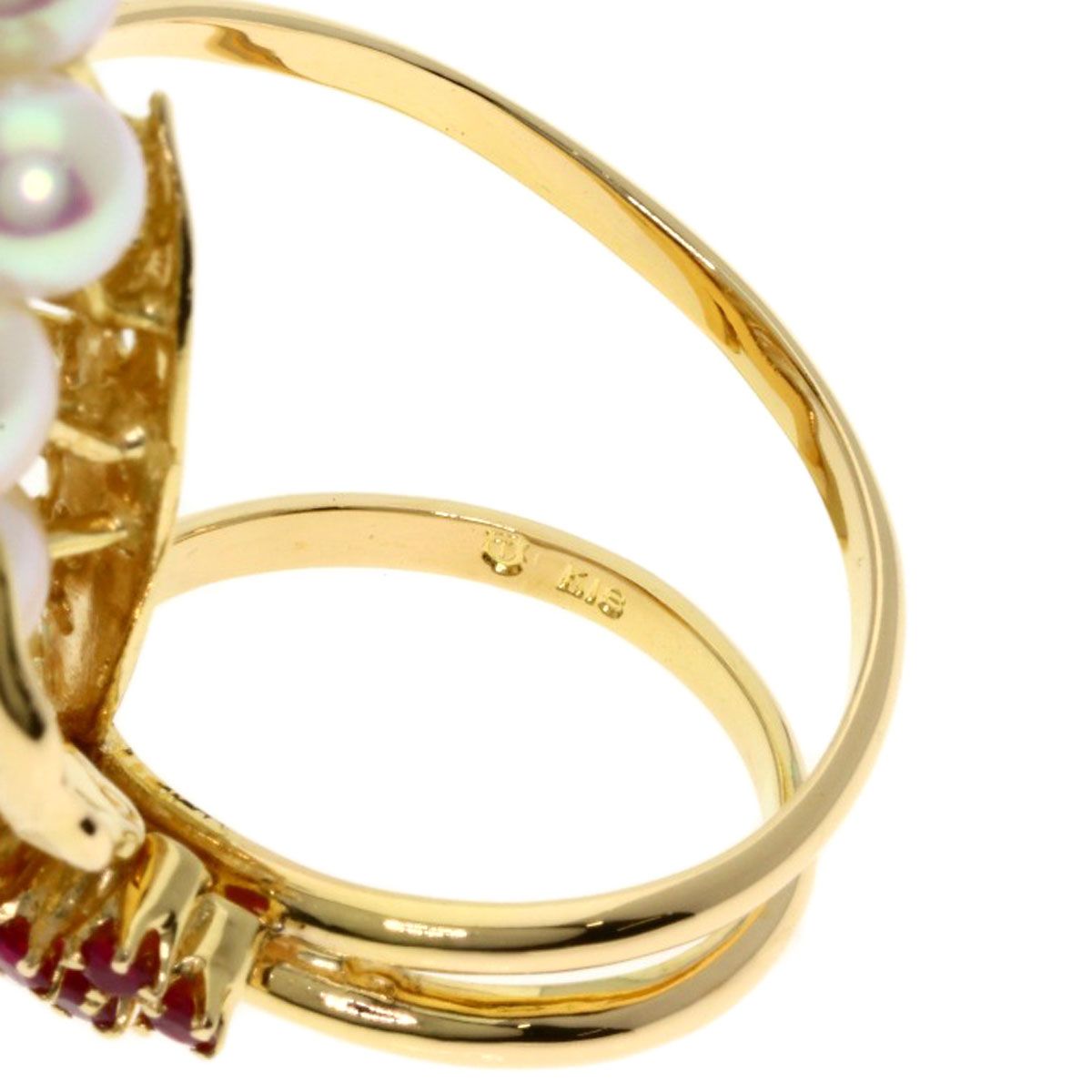 TASAKI タサキ パール 真珠 ルビー リング 指輪 K18YG レディース FORTGASGNV_COM_BR
