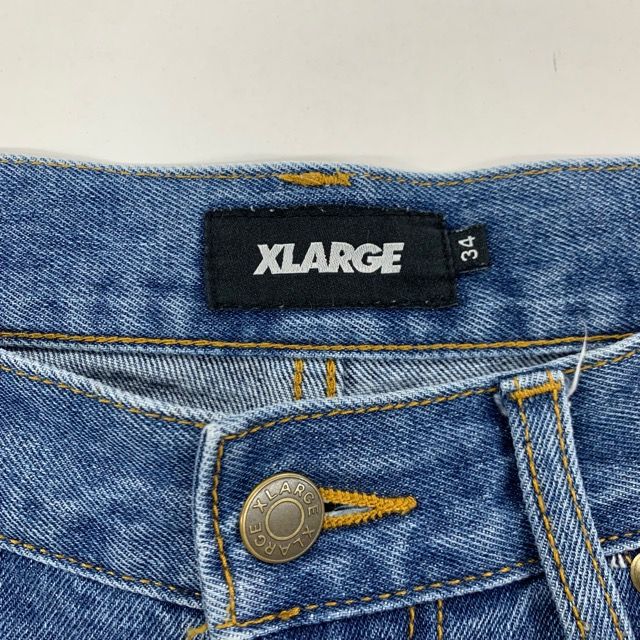 XLARGE FLAME DENIM PAINTER SHORT PANTS W34 101222031013