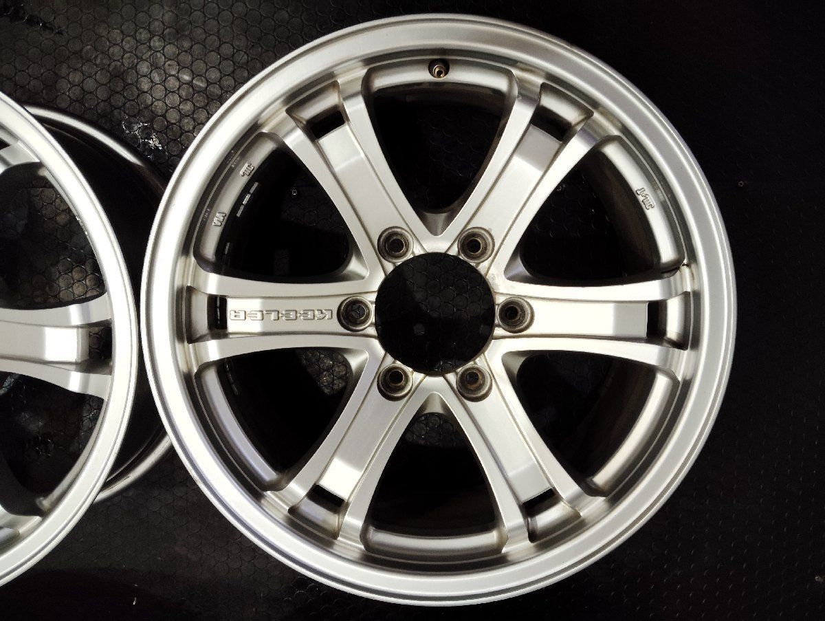 Weds KEELER ウェッズ キーラー 社外ホイール 17インチ 4本 7.5J6HPCD139.7+25 ランクルプラド ハイラックス等　(VHG400) Weds KEELER ウェッズ キーラー 社外ホイール 17インチ 4本 7.5