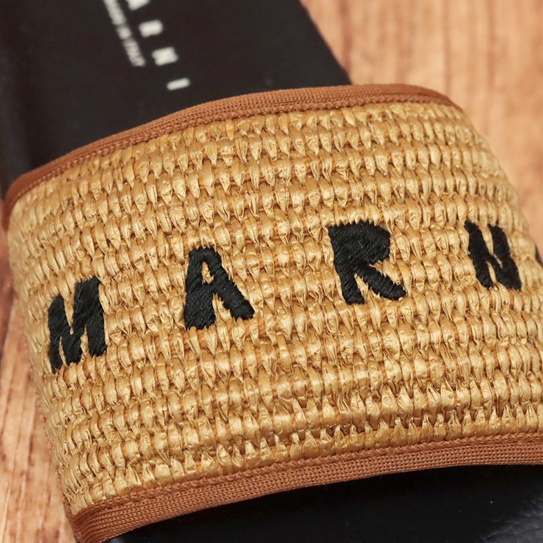 MARNI/40(25-25.5cm)/シャワーサンダル SAMR003702 P3860 ラフィア