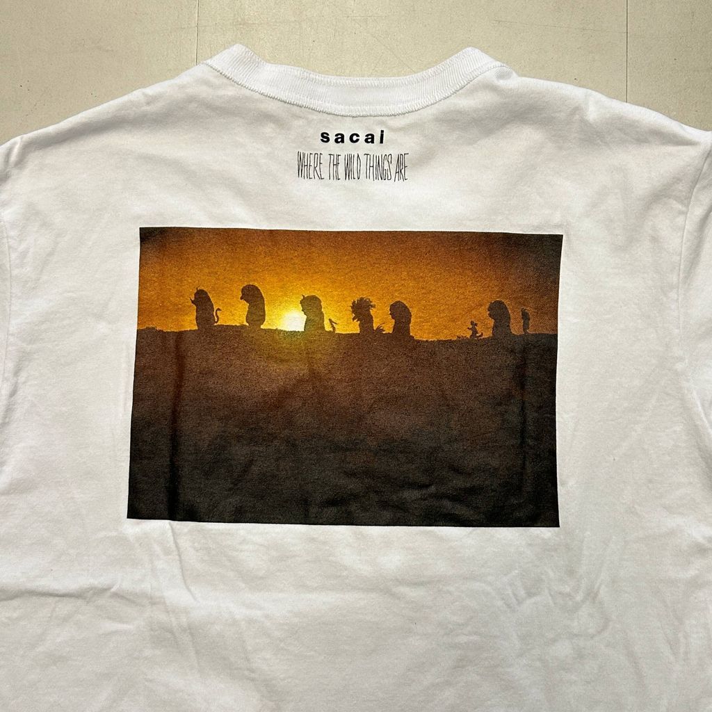 完売25AW新作サカイsacaiプリントTシャツ黒1WHERE THE WILD 完売25AW新作サカイsacaiプリントTシャツ黒1WHERE THE WILD