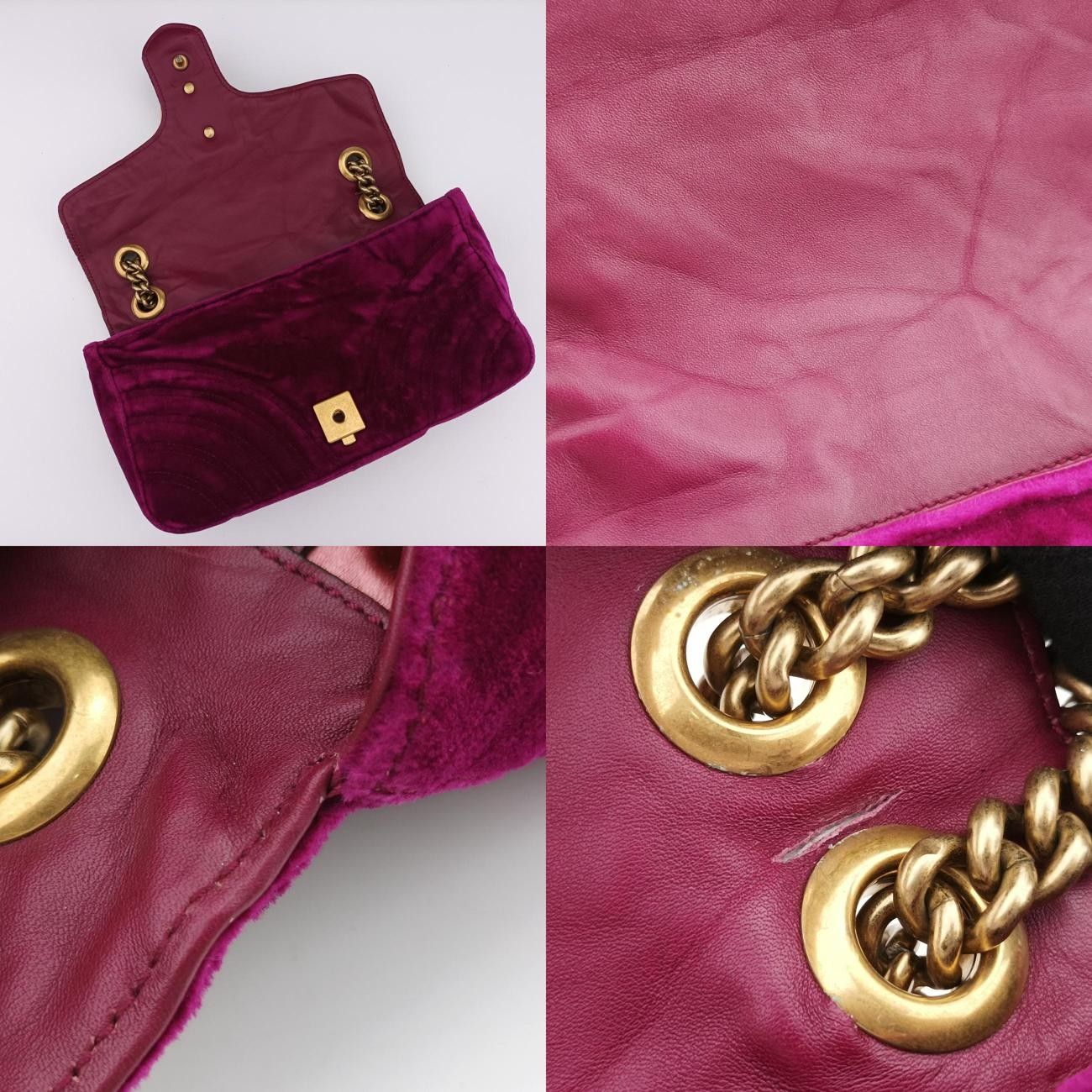 グッチGucciGGマーモントパープルベロア443497E024791342
