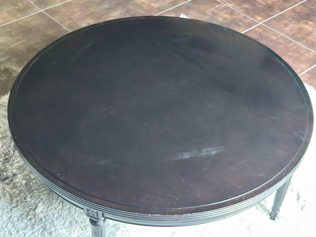 モリシゲ ローテーブル ラウンドローテーブル ブラウン テーブル 円卓 ISG