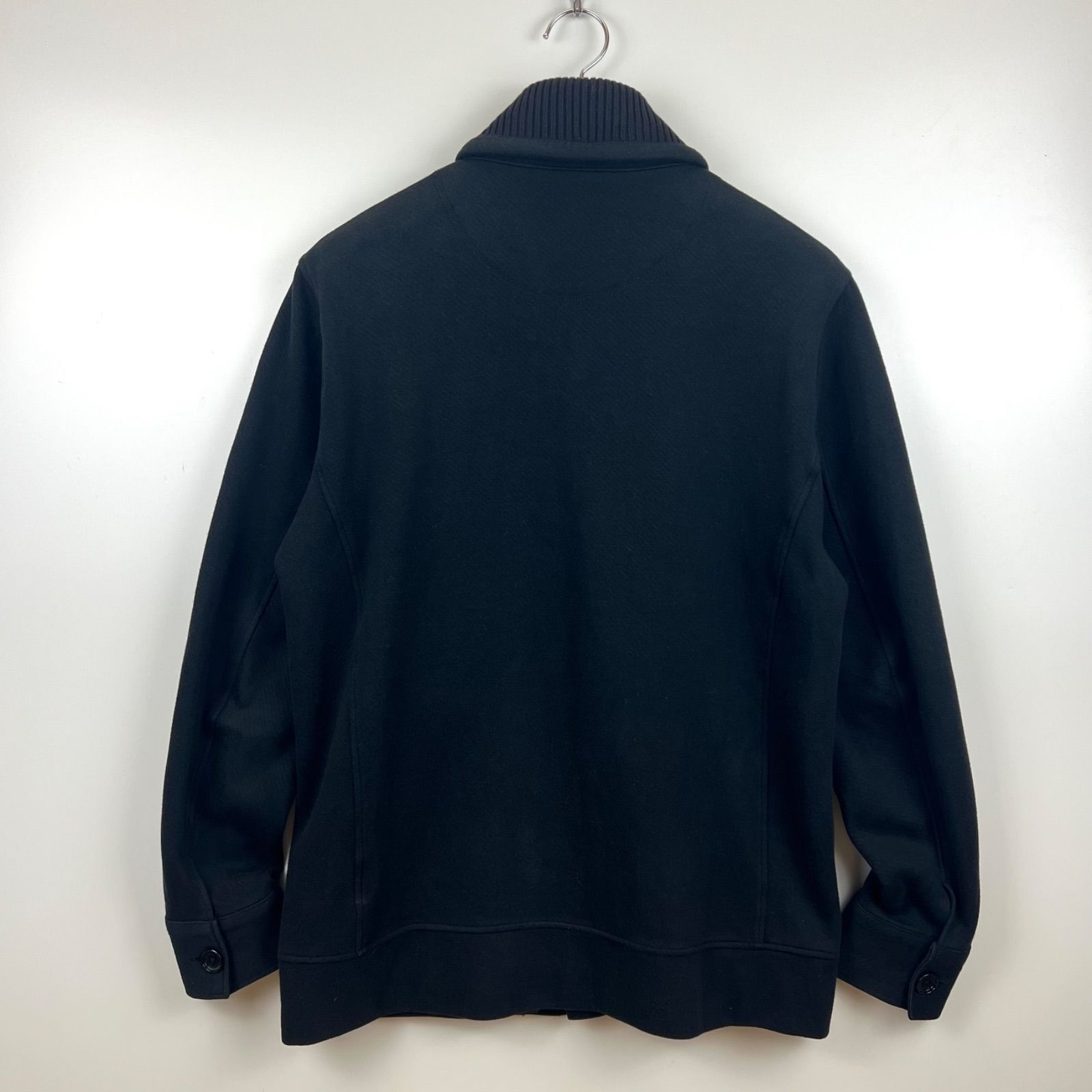 BURBERRY BLACK LABEL 00s y2k shawl collar sweat zip jacket 3 L 