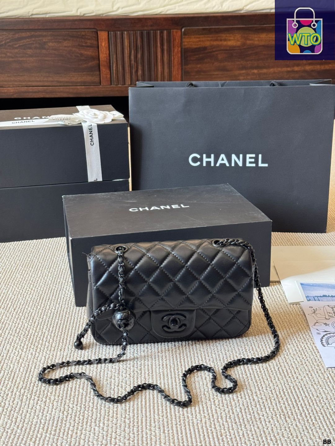 【CHANEL】Chanel flap bag (navy )★シャネル【ランク:A】 Navy Chanel Bag | eBay