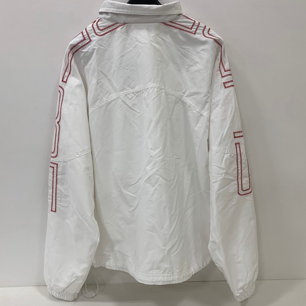 boutique　Supreme ホワイト ナイロンジャケット Supreme - シルバー ナイロン ジャケットパーカーの通販 by