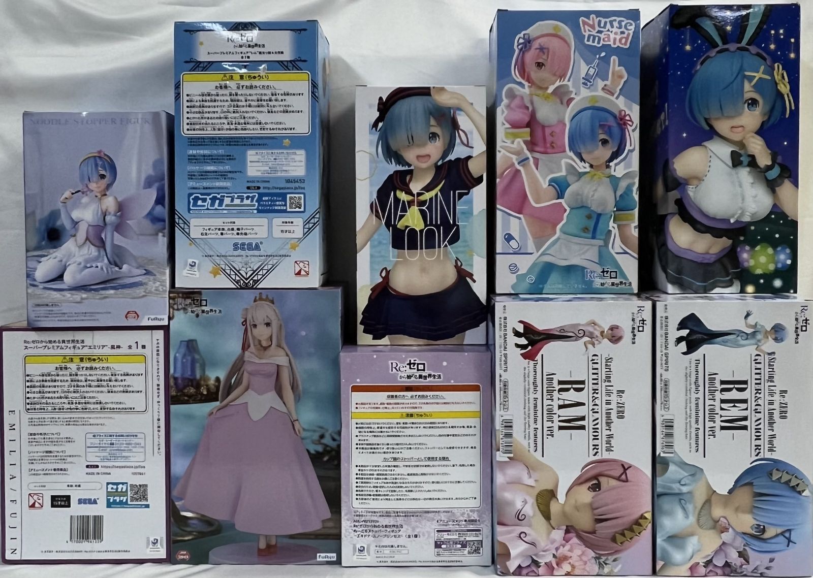 Re:ゼロ フィギュア まとめ売り 新品 未開封 未開封 リゼロ フィギュア 10種セット まとめ売り - メルカリ