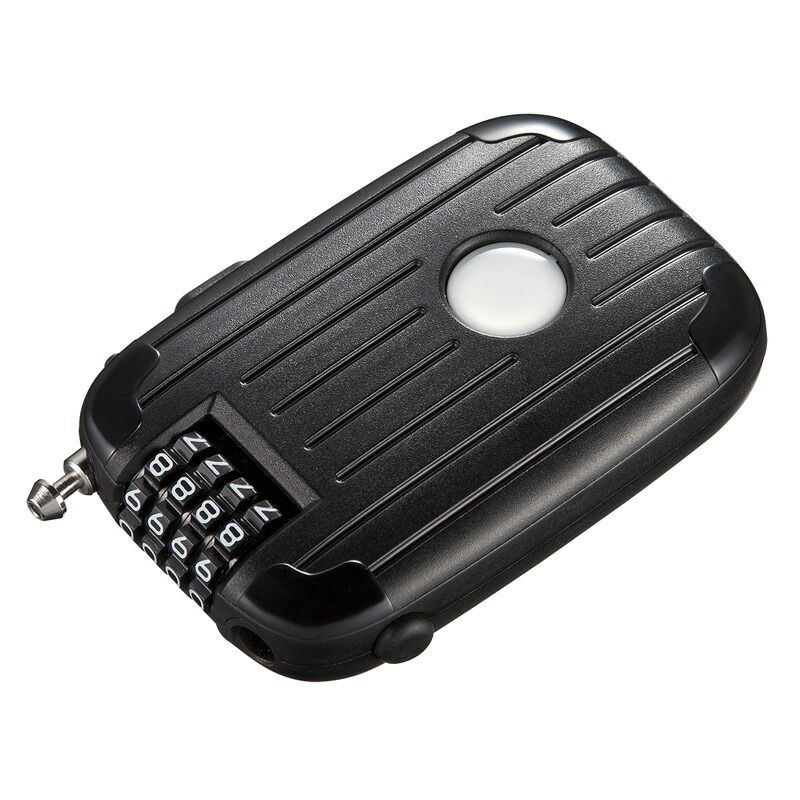 まとめ買い）サンワサプライ eセキュリティ ワイヤーリール式ダイヤル