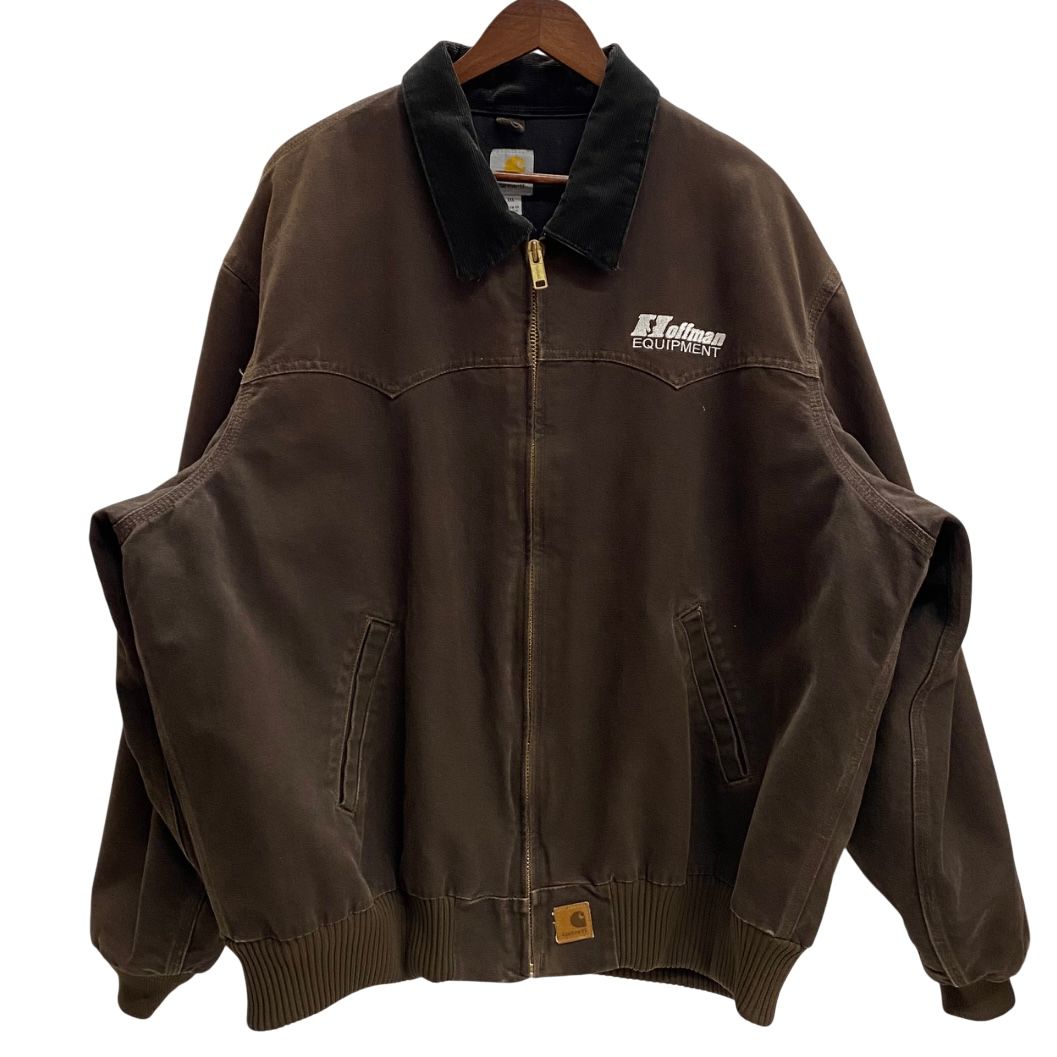 Carhartt サンタフェジャケット レザーパッチ ダークブラウン 茶 J14 Carhartt サンタフェジャケット J14DKB サイズL Santa Fe