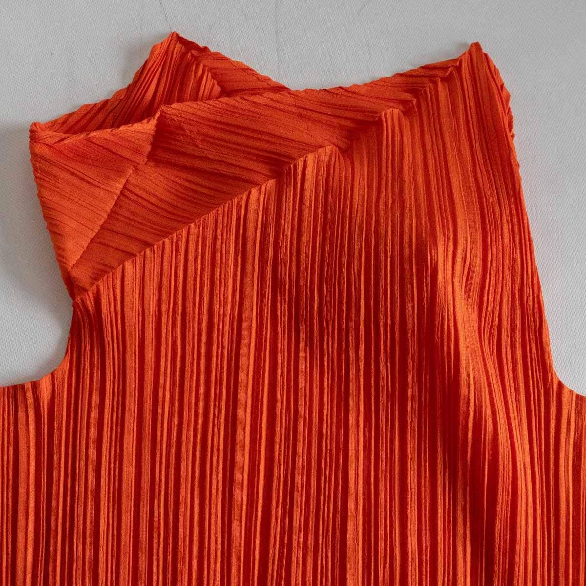 美品】PLEATS PLEASE【ハイネック デザイン プリーツ カットソー  