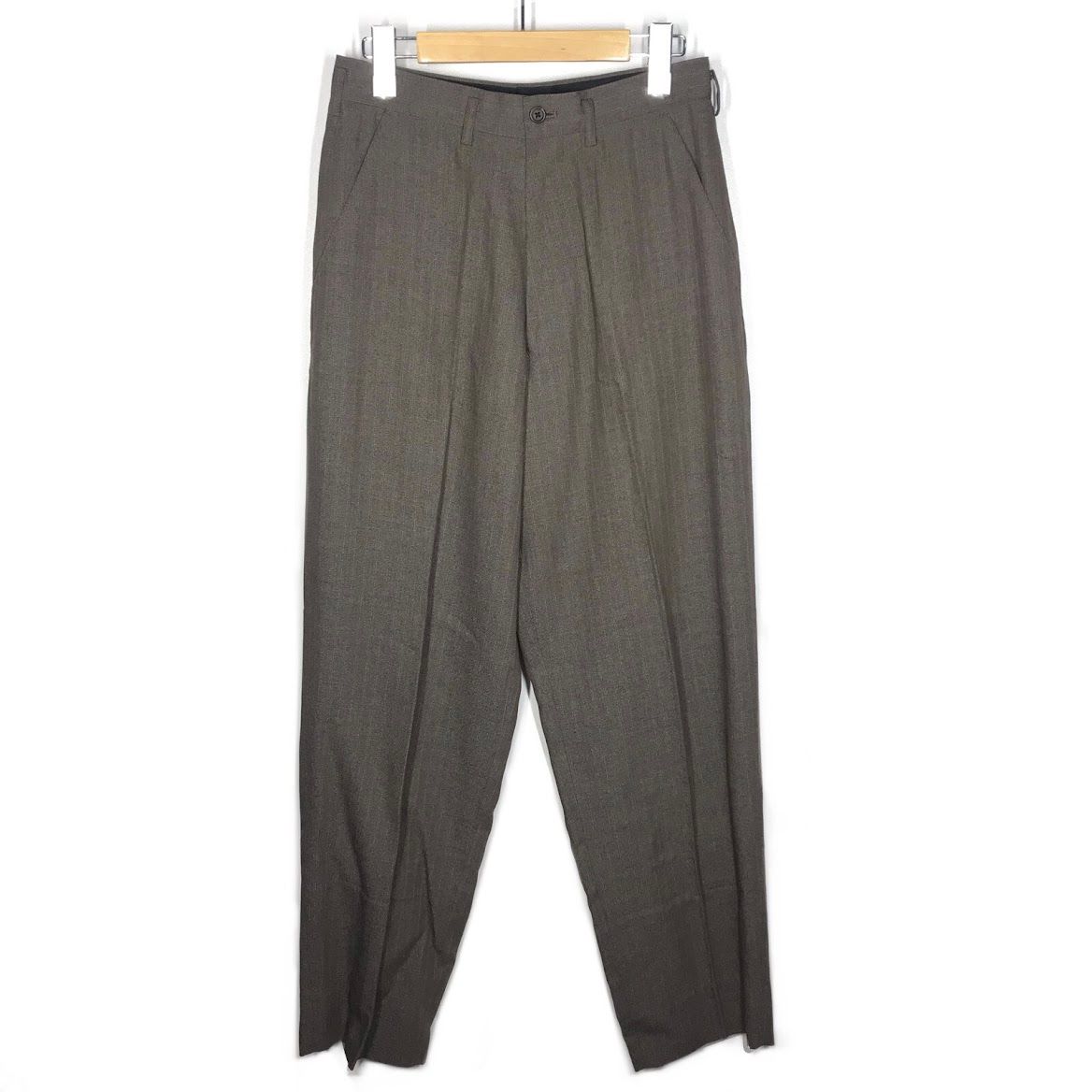 【倉吉店】 中古 Y's for men | ワイズ フォー メン  チェック柄 スラックス MD-P01-202 ブラウン系 サイズ：S 【107】