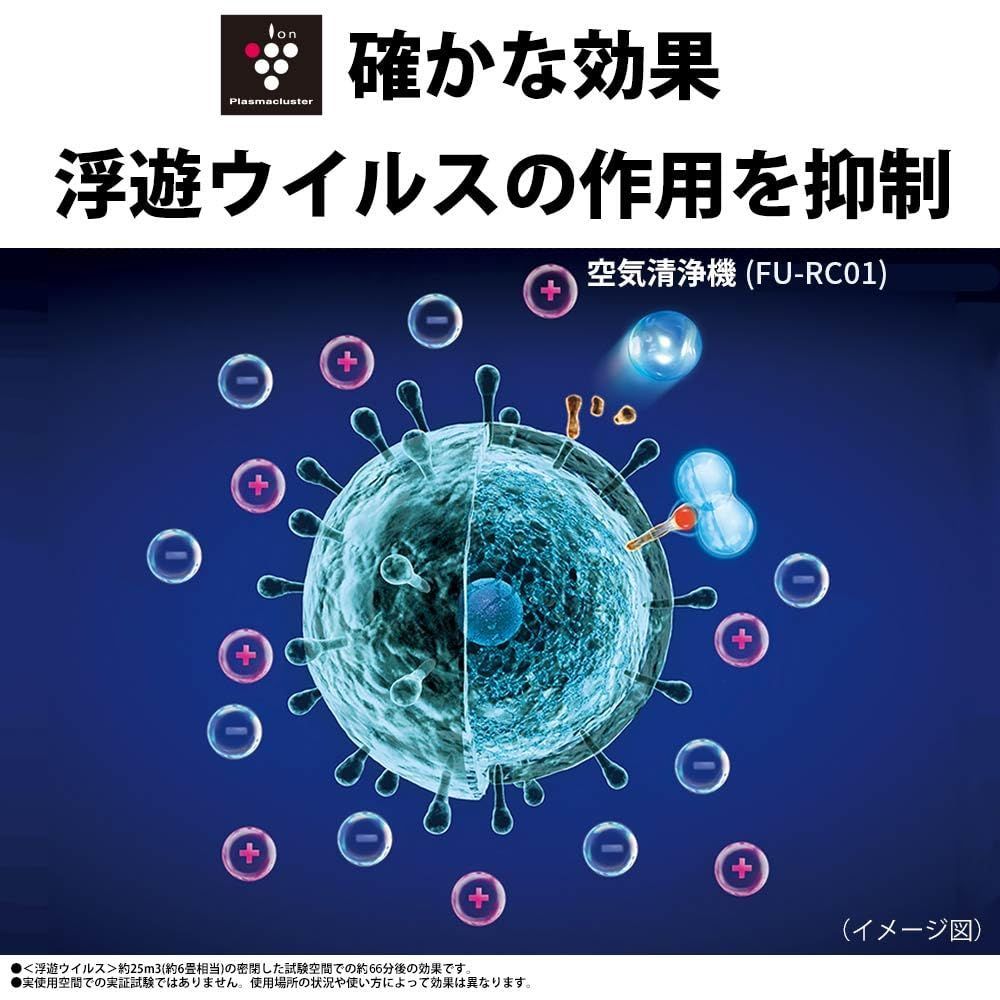 シャープ プラズマクラスター7000搭載 小型 空気清浄機 6畳 パーソナル ...