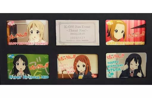 【連番】けいおん！ プレミアムピンズセット バースデーイベントカード ver 中古】バッジ・ピンズ(キャラクター) 集合 プレミアムピンズ