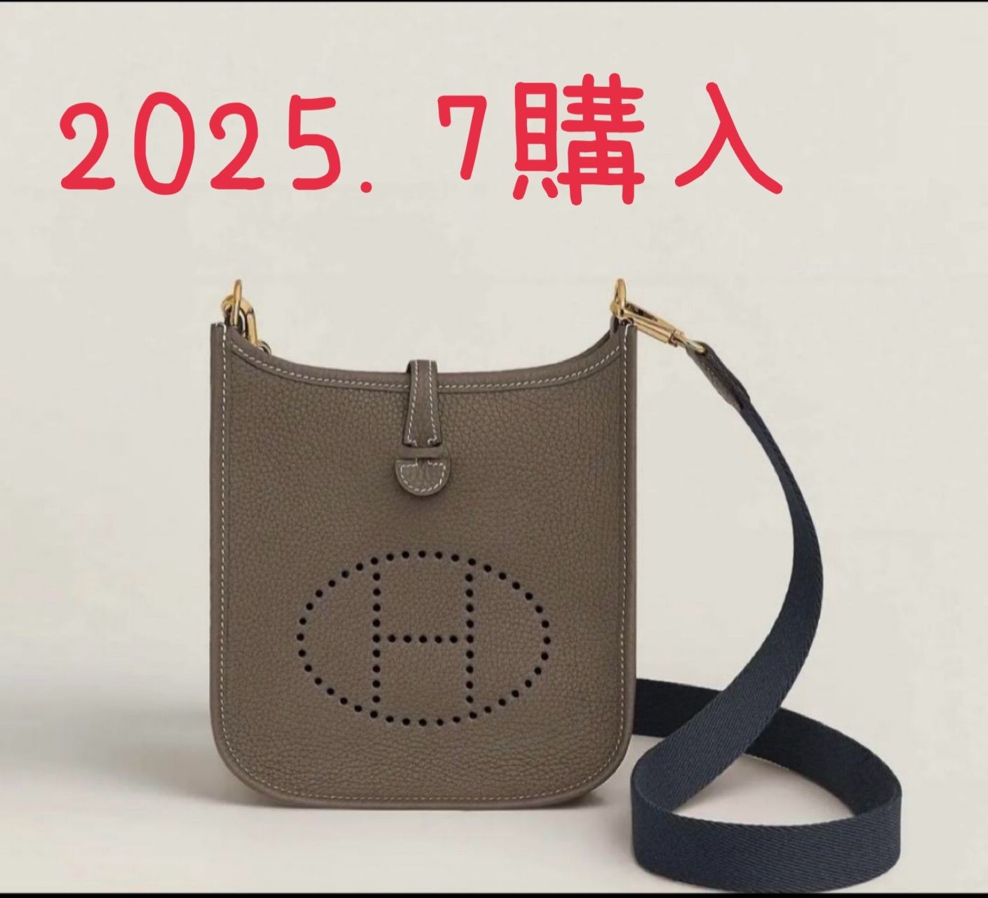 Lilly　新品未使用 エルメス ミニエブリンtpm アマゾーヌ エトープ 新品未使用】エルメス ミニ エブリンtpm アマゾーヌ ノアール