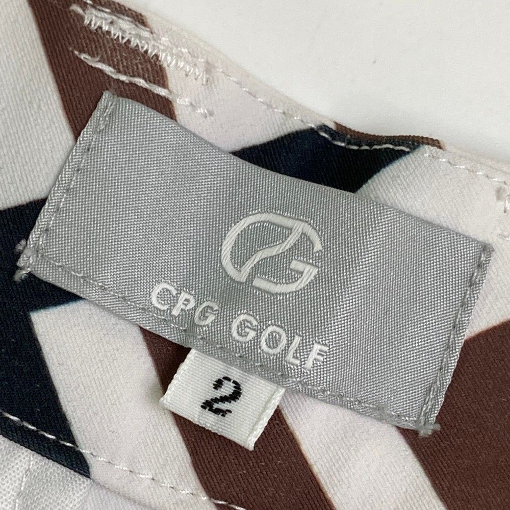 サイズ：2 CPG GOLF シーピージーゴルフ 2024年モデル ストレッチ ロングパンツ ロゴ総柄 ホワイト系 [240101456696] ゴルフウェア レディース ストスト サイズ：2 CPG GOLF シーピージーゴルフ 2024年モデル