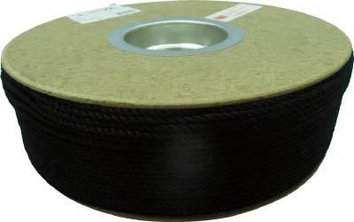 2営業日で発送 ユタカメイク ユタカ ポリエステルロープ ドラム巻 3φ×300m 黒 code 7541384