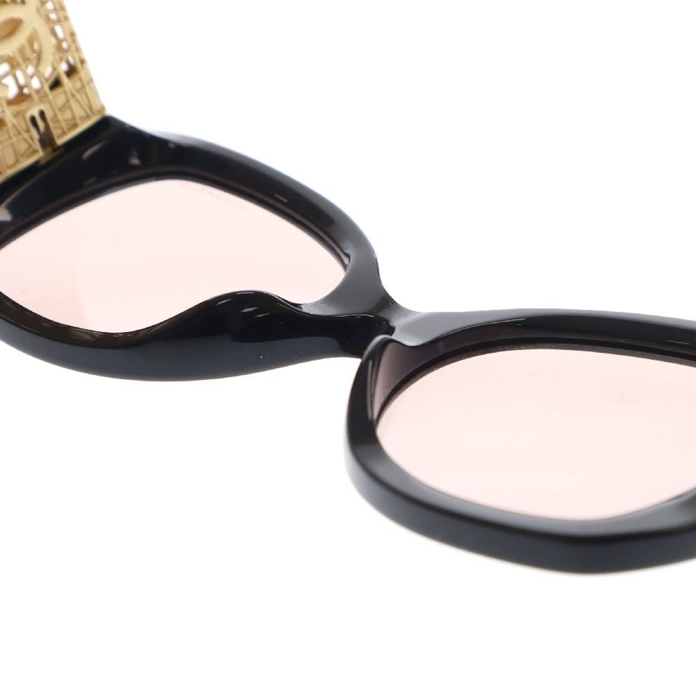 付属品完備 CHANEL サングラス バタフライ シェイプ ココマーク ブラック CHANEL（シャネル） サングラス バタフライ シェイプ アイウェア ココ