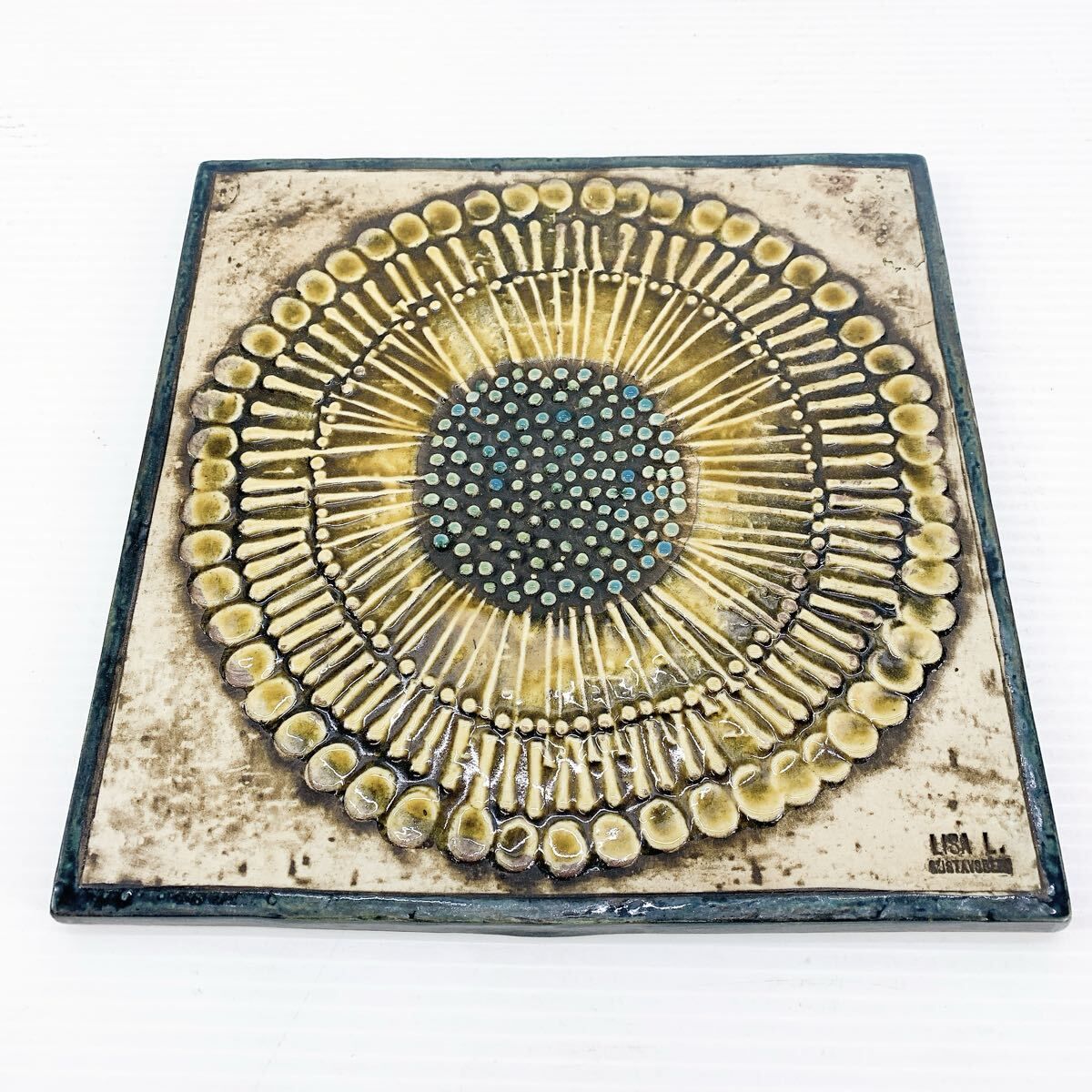 Lisa Larson リサ ラーソン GUSTAVSBERG グスタフスベリ 陶板 ひまわり