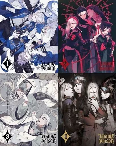 全巻セット【中古】DVD▼ヴィジュアルプリズン(4枚セット)第1話～第12話 最終 レンタル落ち ヴィジュアルプリズン 全4枚 第1話～第12話 最終 レンタル落ち
