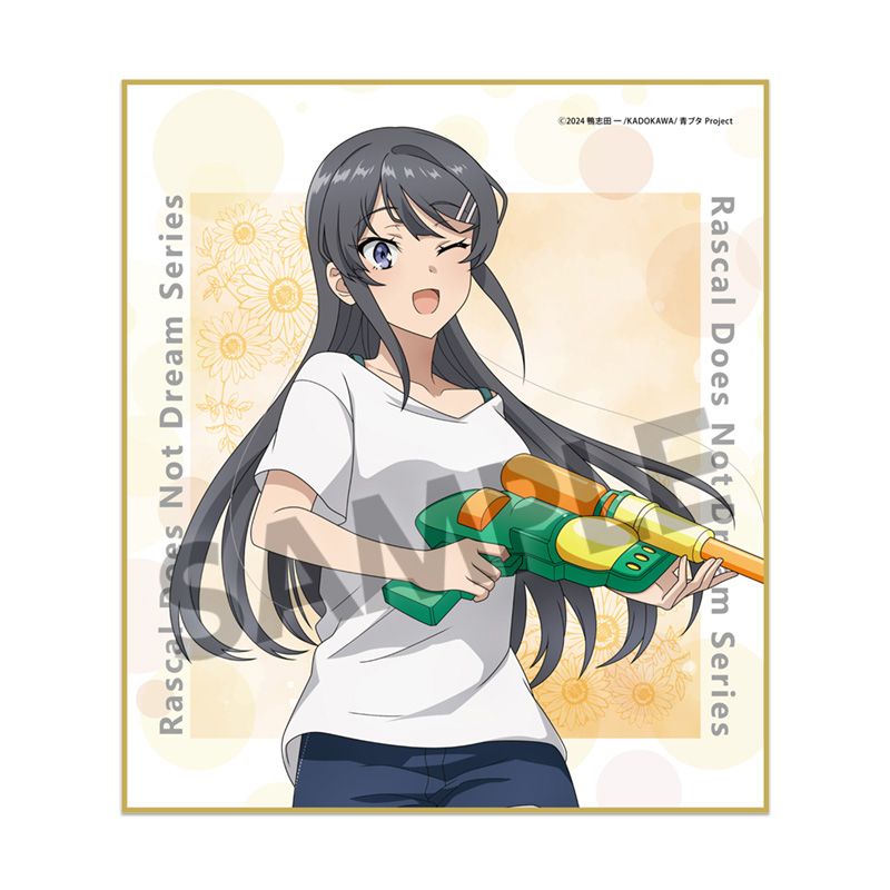 新品/公式】青春ブタ野郎シリーズ_描き下ろしミニ色紙 桜島麻衣