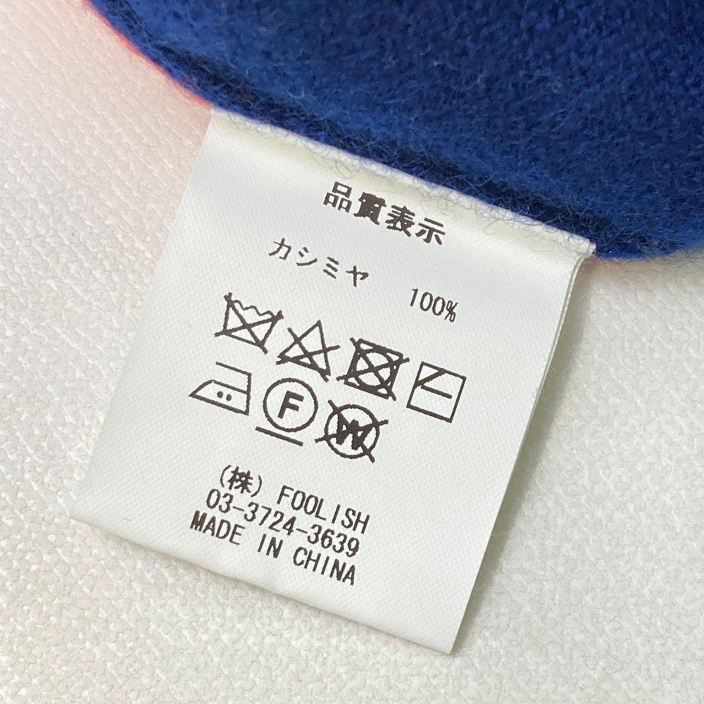 ラフアンドスウェル カシミヤ100% ニット ゴルフウェア ピンク×グレー L