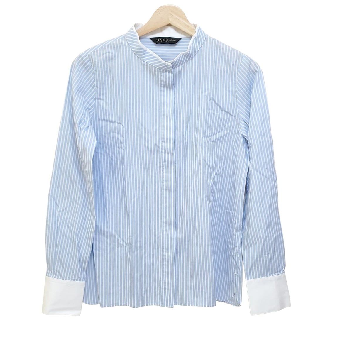 DAMA collection ダーマコレクション シャツ　ブラウス　白　ビーズ DAMAcollection(ダーマコレクション) 長袖シャツブラウス サイズ