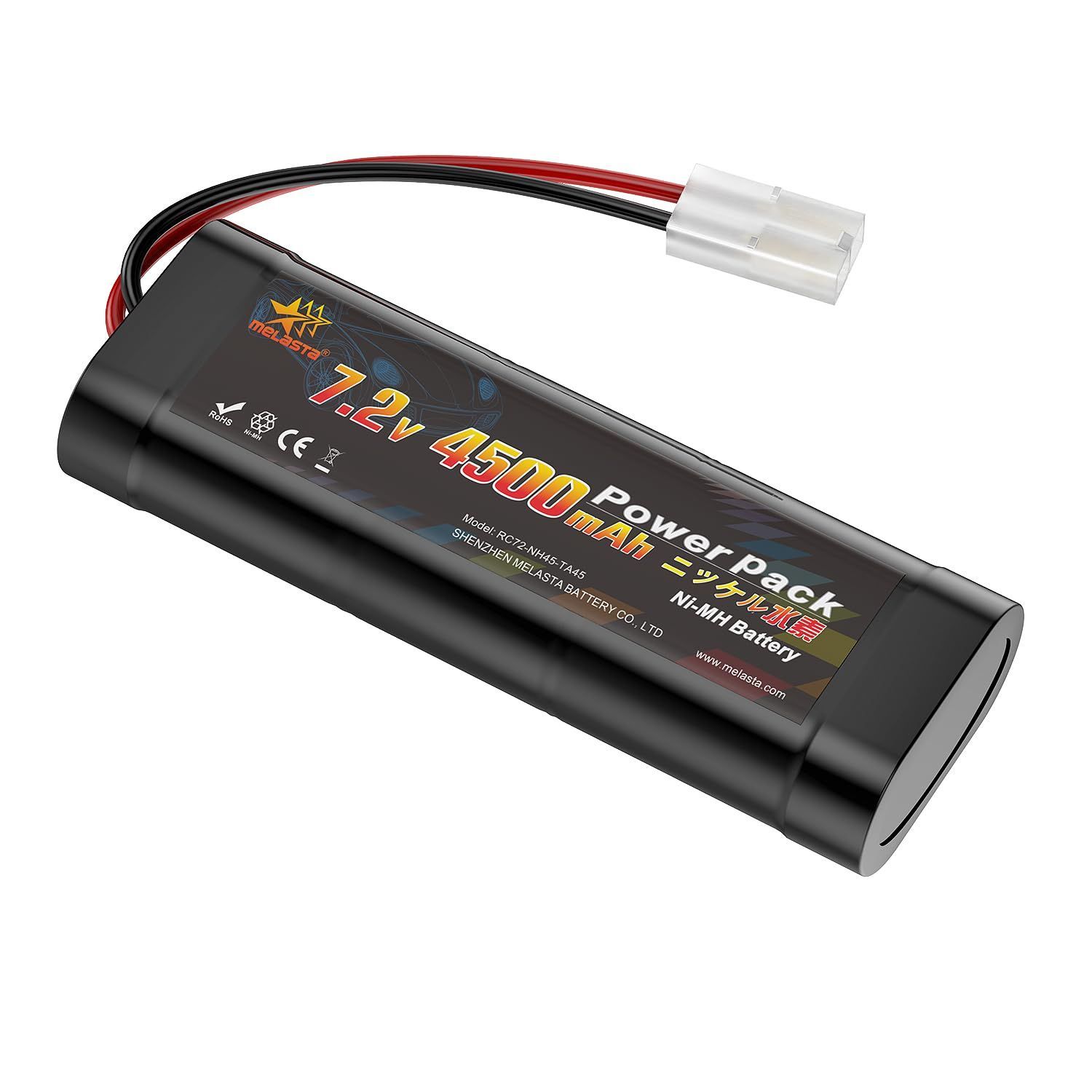 melasta 7.2V ニッケル水素 バッテリー 4500mAh ラジコン バッテリー
