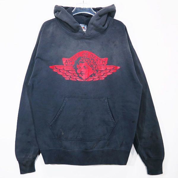 Saint Mxxxxxx セント マイケル HOODIE/ANGEL SM-YS8-0000-034 フーディー エンジェル ブラック Saint MICHAEL トップス プルオーバー パーカー