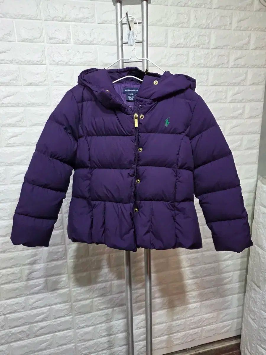 ポロ ラルフローレン ガールズ ダウン S 7 紫