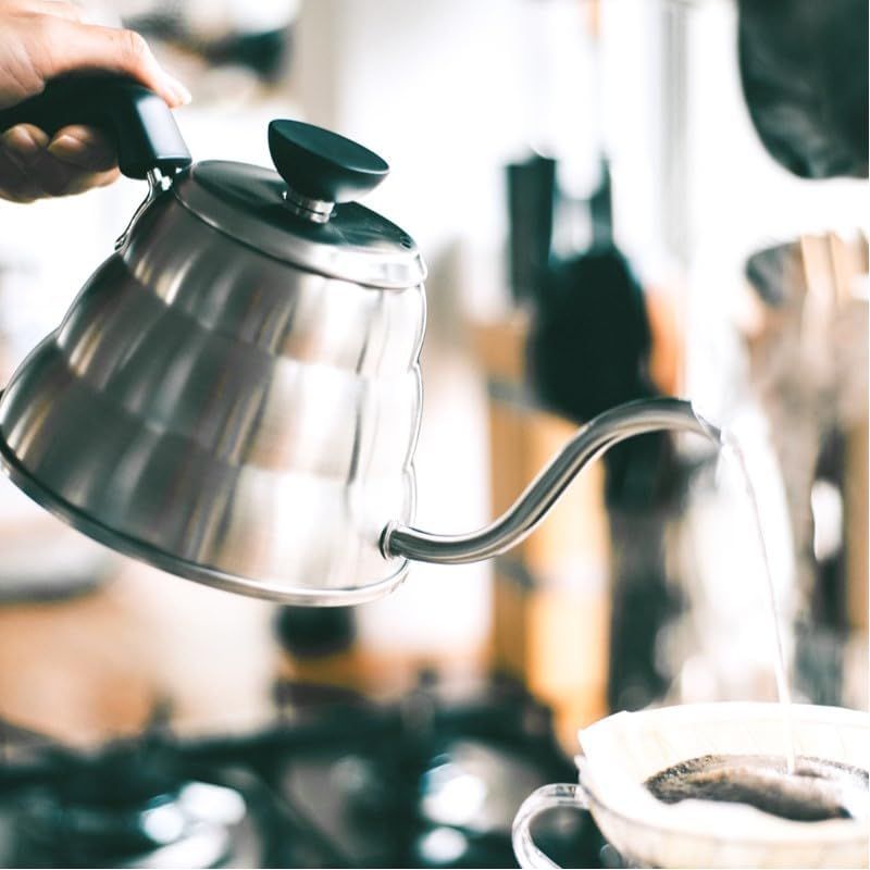 絶対にお買得! HARIO ハリオ V60 ドリップケトル ヴォーノ 実用容量800mL 直火 IH対応 ヘアラインシルバー プレゼント ギフト 贈り物 VKBR-120-HSV