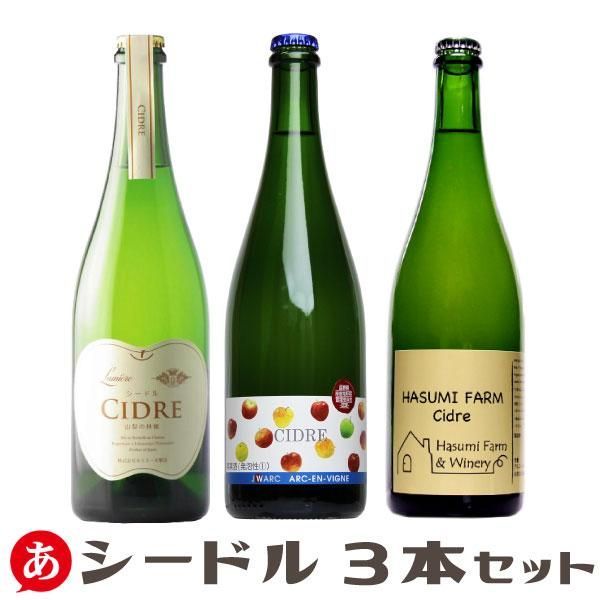 長野ワイン シードル セット 送料無料！長野県産シードルワイン3本セット - メルカリ