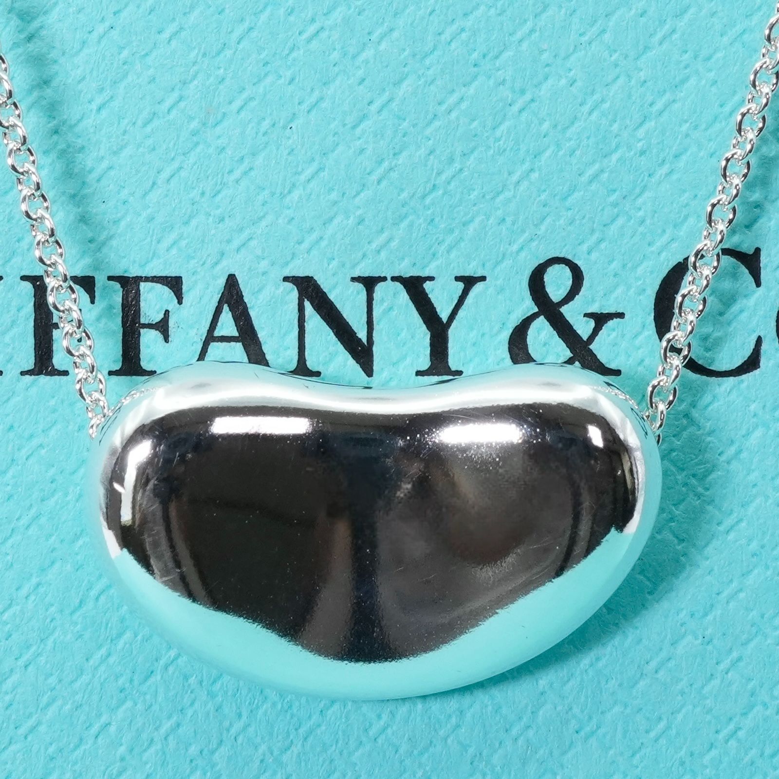 希少77cm ティファニー ビーン ロング ネックレス 調整可/25