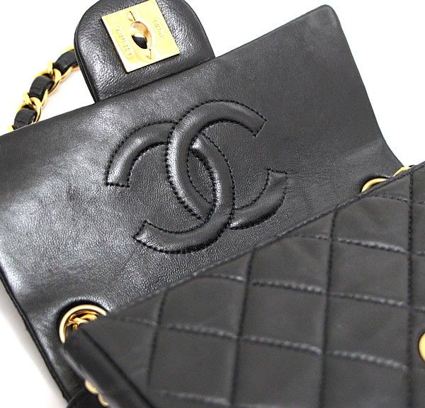 シャネル CHANEL ミニマトラッセ チェーンショルダーバッグ ラム