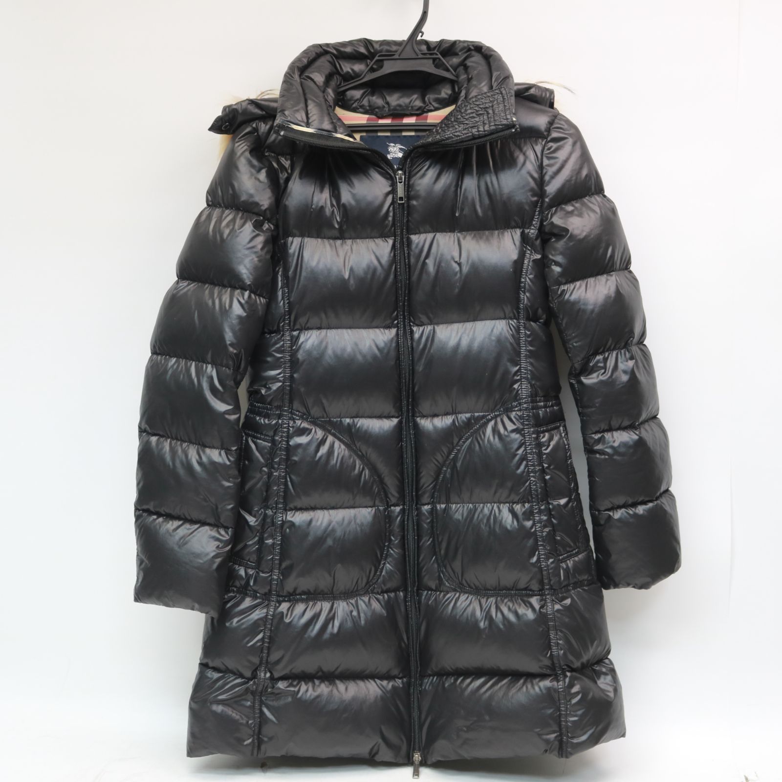 バーバリーロンドン　ダウン　ブラック　美品 231)BURBERRY LONDON バーバリーロンドン ダウンコート FS066-800-09
