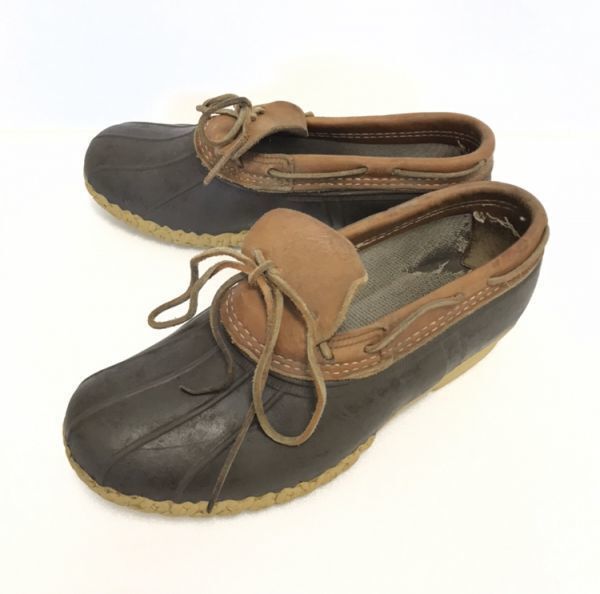80s-90s ビンテージ L.LBean ローカット ビーンブーツ 27.0-27.5程度 暗茶 Vintage boots◆WB19-11