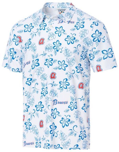 レインスプーナー レディース ポロシャツ トップス Reyn Spooner Adult Atlanta Braves White Pua Polo