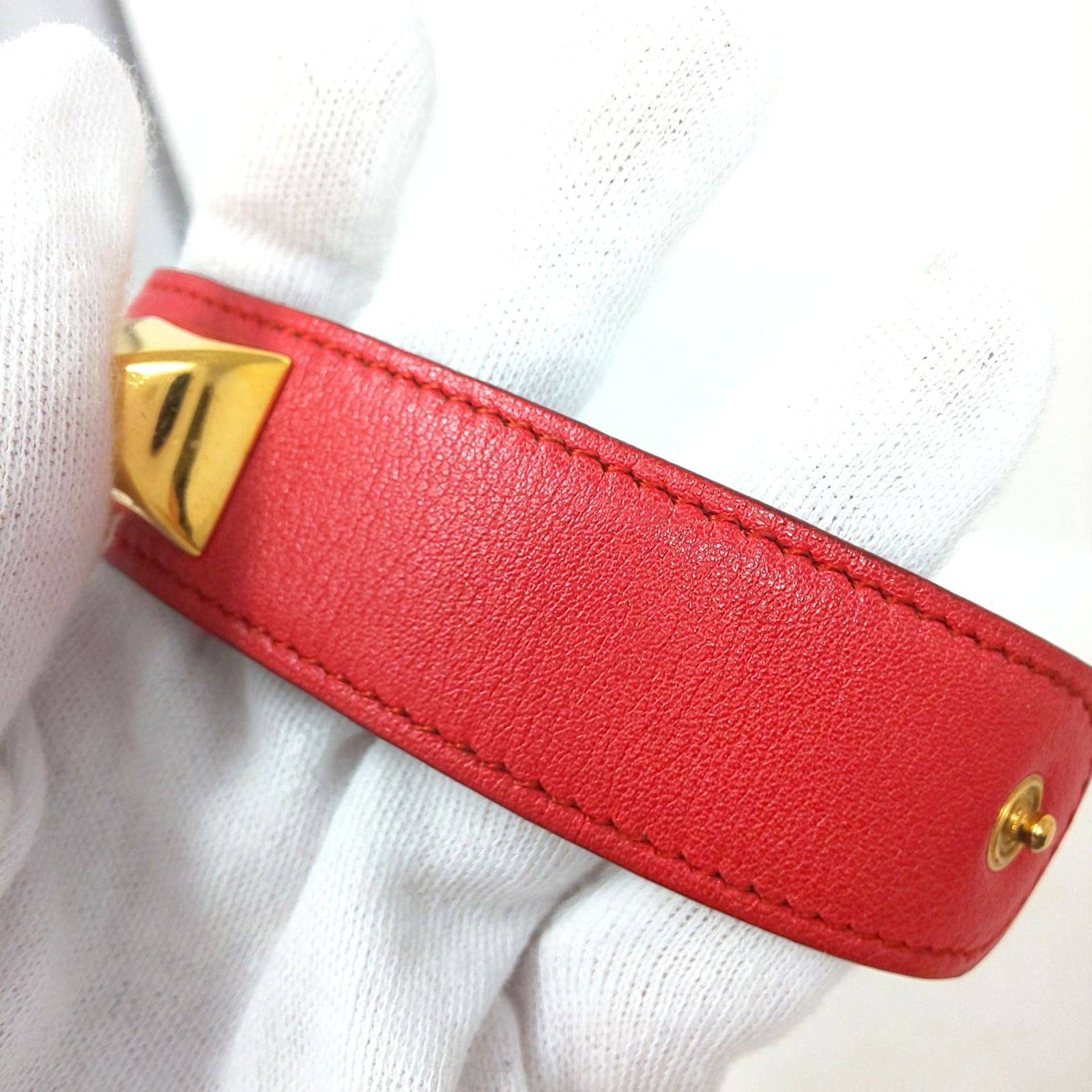 1040A-04 HERMES エルメス メドール レザーブレスレット
