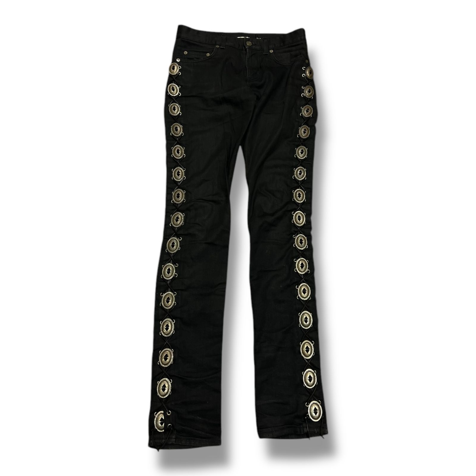 SAINT LAURENT PARIS 15SS サイドコンチョデニムパンツ ジーンズ
