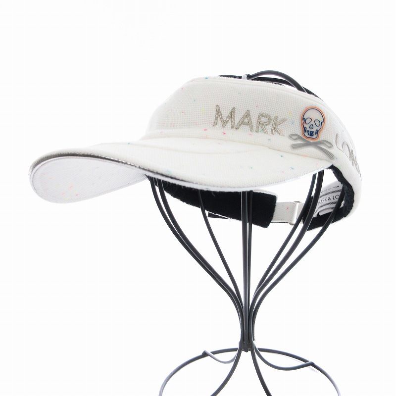 MARK & LONA ゴルフバイザー スカル刺繍 MARK & LONA ゴルフバイザー