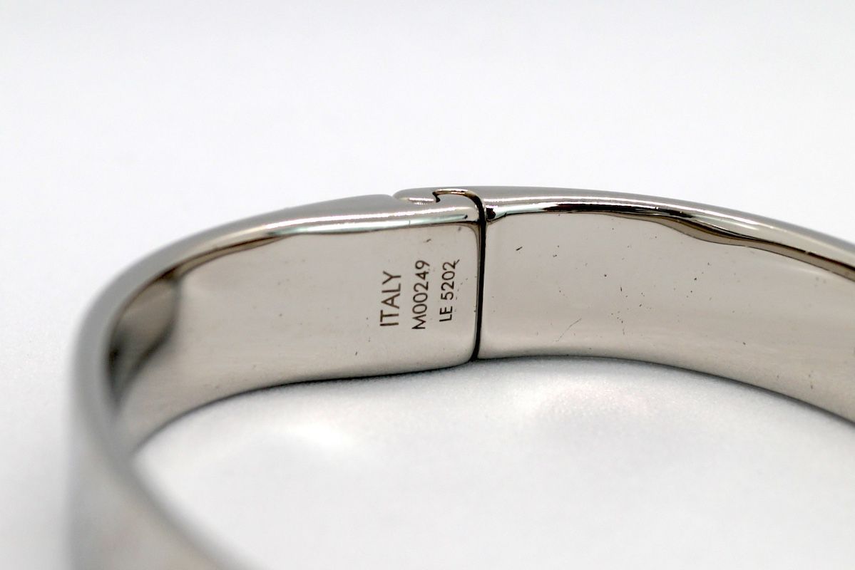 LOUIS VUITTON ルイヴィトン カフ ナノグラム LV シルバー