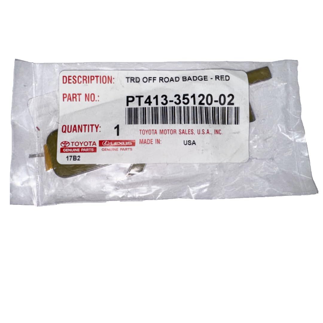 USトヨタ 純正品 トヨタ 全年式 全車種対象 ”TRD”エンブレム レッド