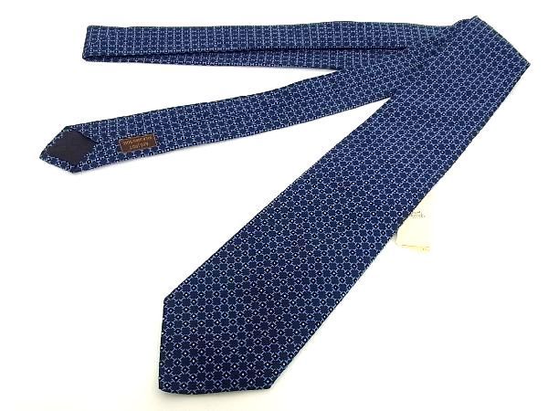 □新品□未使用□ HERMES エルメス H Azulejos tie シルク100％ 総柄 H