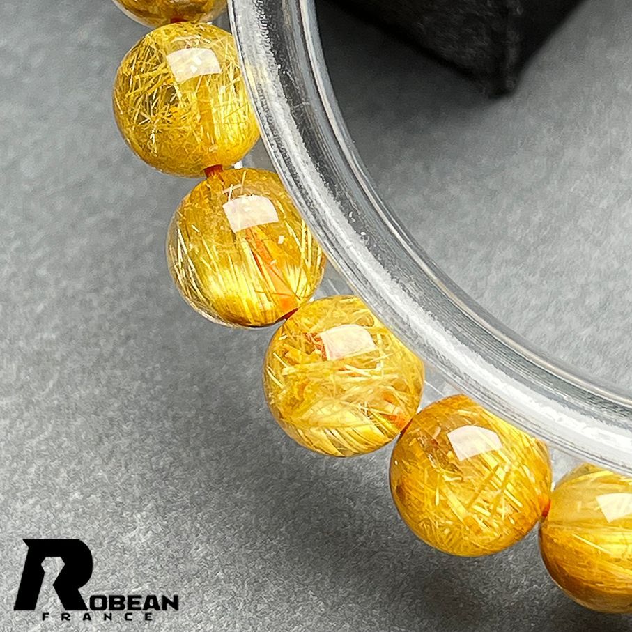 綺麗 EU製 定価10万円☆ROBEAN・タイチンルチル☆黄金針水晶 ゴールド