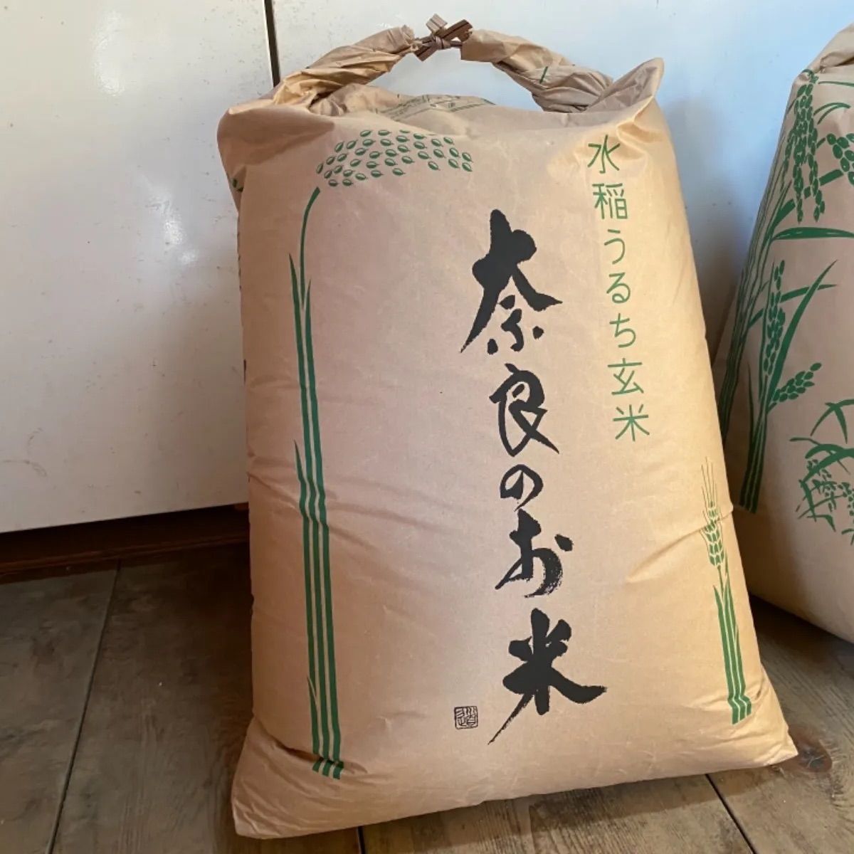 令和5年度10月収穫奈良県明日香村産ヒノヒカリ農家直送新米（玄米）30kg　メルカリ