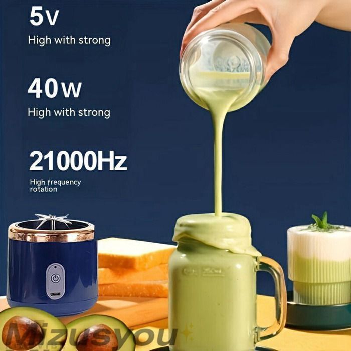 ダブルカップポータブル充電小型スポーツジュースカップ学生ホーム ジューサージューサーカban728