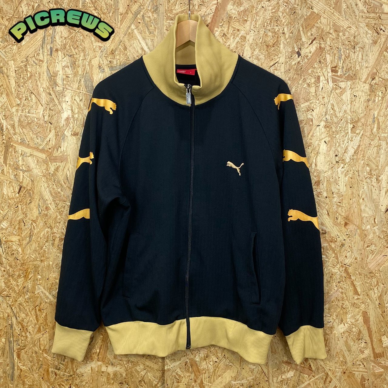 00s PUMA プーマ ジャージ セットアップ トラックジャケット トラックパンツ 長袖 メンズ Lサイズ 古着 ヴィンテージ スポーツ