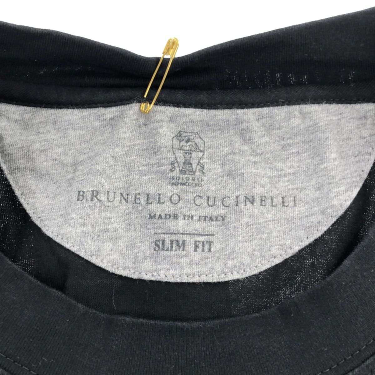 BRUNELLO CUCINELLI ブルネロクチネリ 22SS クルーネックTシャツ 221 40CTS002 ブラック XS