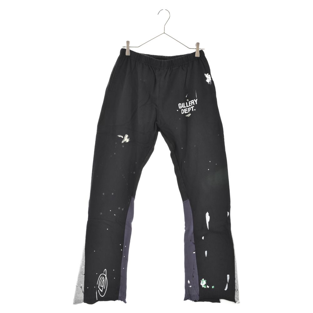 GALLERY DEPT. (ギャラリーデプト) 20AW Flare Painted Sweat Pants ペイント加工フレアスウェットパンツ  ブラック スウェットパンツ - メルカリ