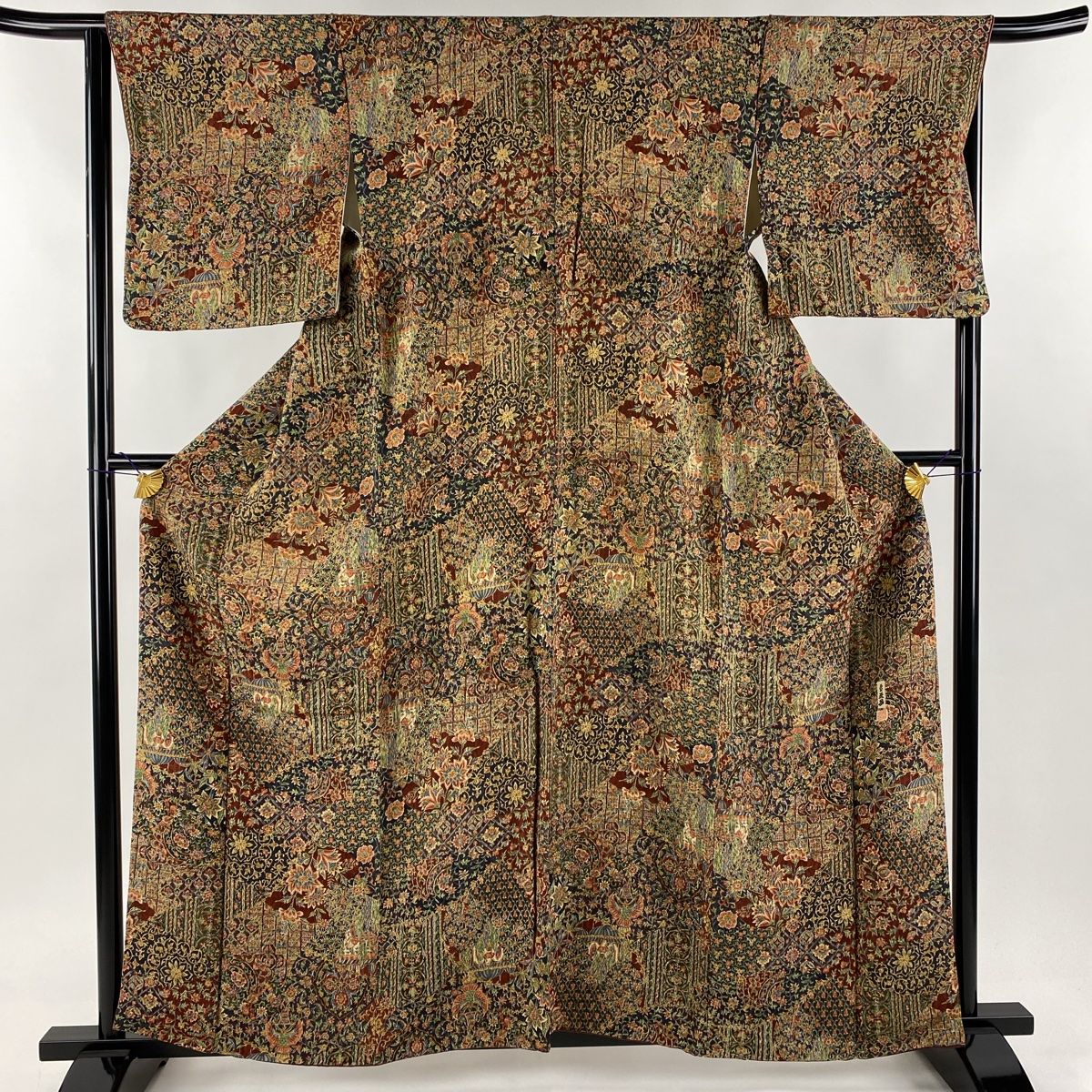 訪問着 身丈160cm 裄丈65.5cm 正絹 美品 秀品 【中古】（振袖 身丈  