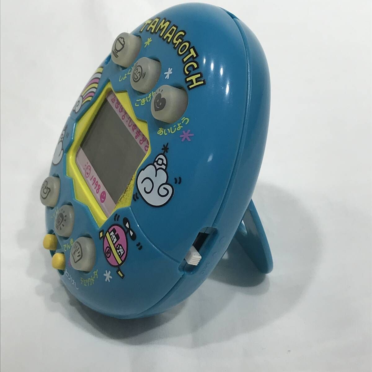 【動作確認済】バンダイ　やさしいたまごっち　ブルー 城東30-001】 BANDAI やさしいたまごっち 青 当時物 動作確認